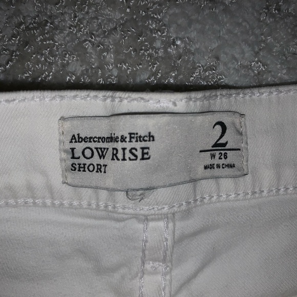 White Abercrombie Shorts - Picture 2 of 3